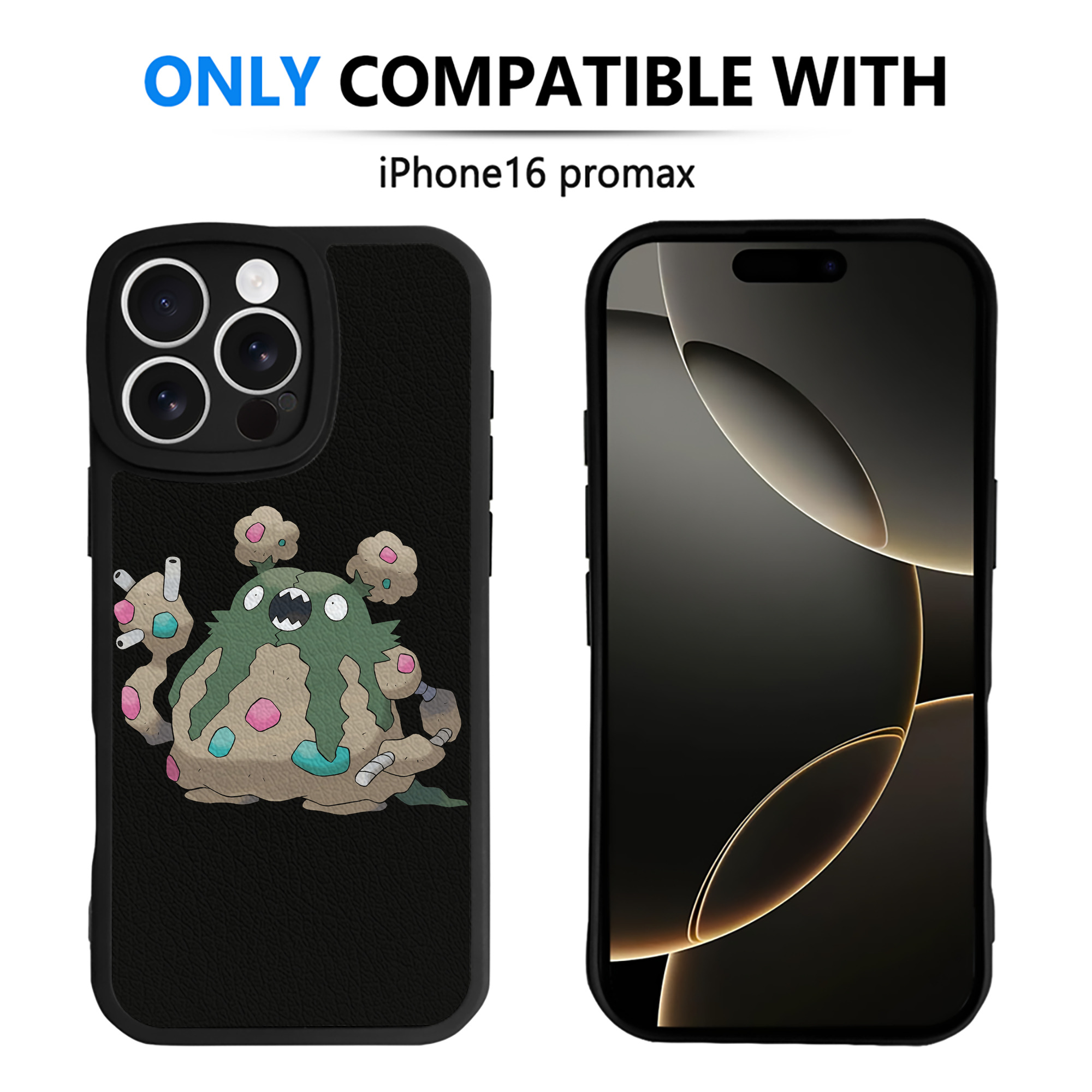 （画像用） ポケットモンスター Pokémon 【iPhone 16シリーズ対応】シリコンスマホケース（レザー調） 材質：シリコン